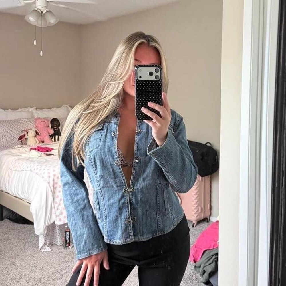 Blue vintage denim jacket
